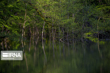 Churat Lake in Northern Irany ; Beauty created by earthquake