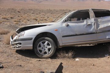 واژگونی خودرو  اتباع بیگانه در مهریز ۲ کشته و ۶ زخمی برجا گذاشت