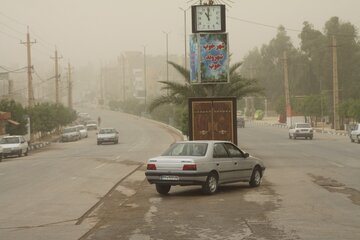 آلودگی هوا  و پدیده گرد و غبار در قصرشیرین