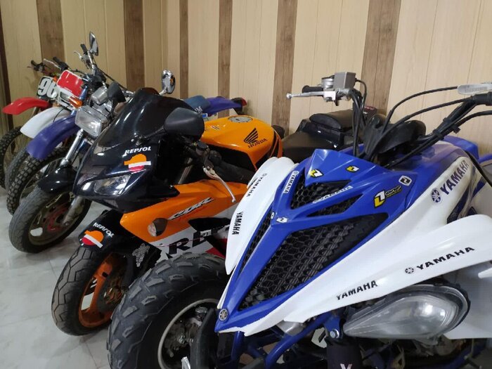 پنج دستگاه موتورسیکلت قاچاق در قزوین کشف شد