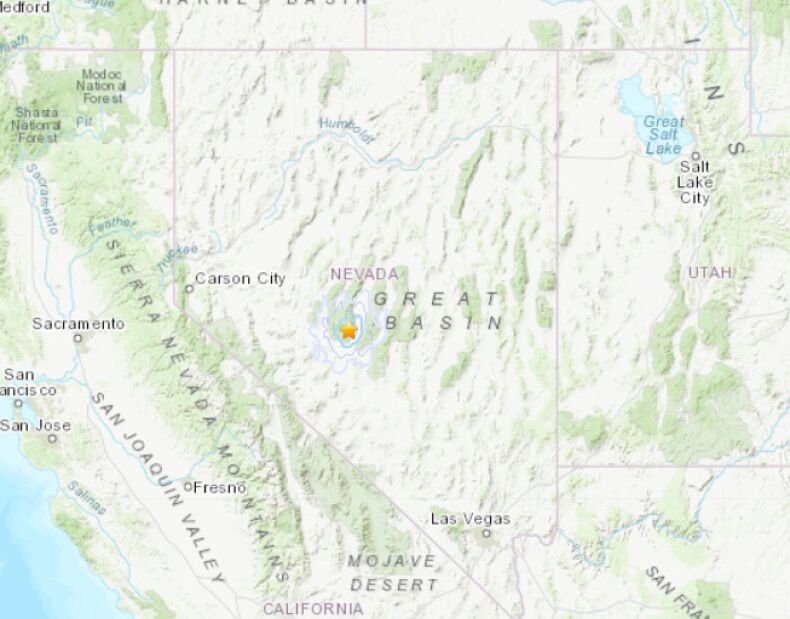 زلزله نسبتا شدیدی دو ایالت آمریکا را لرزاند