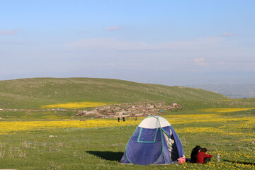 Spring time in Sabalan slopes Mount Northwestern Iran; Ardebil