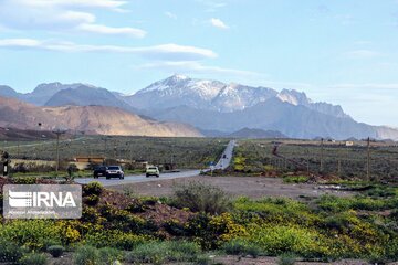 Beautiful nature of roads in southeast Iran