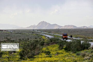 Beautiful nature of roads in southeast Iran