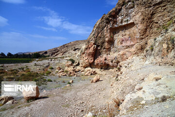 Rock relief of Sasanian Empire's Shapur I in south Iran