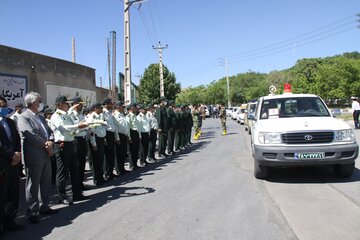 تشییع پیکر مطهر شهدای مرزبانی بر دوش مردم قدرشناس مهاباد