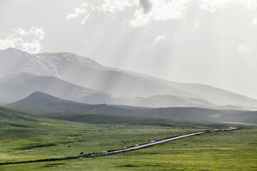 طبیعت بهاری دامنه های سبلان در اردبیل