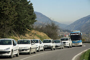 ترافیک در جاده‌های اصلی منتهی به مازندران سنگین است