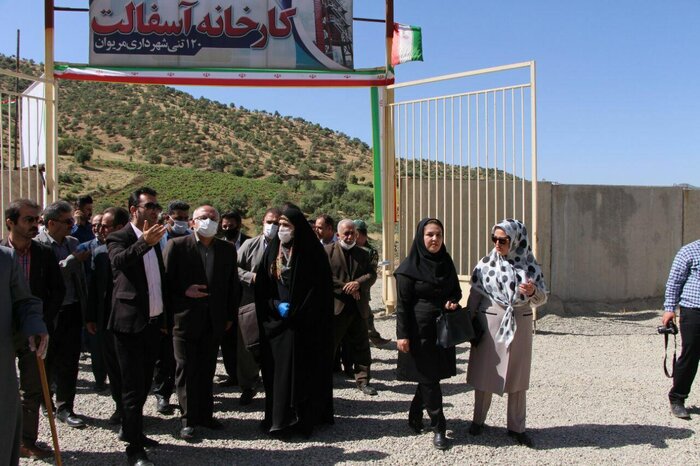 مجهزترین کارخانه آسفالت استان کردستان در مریوان راه‌اندازی شد 2