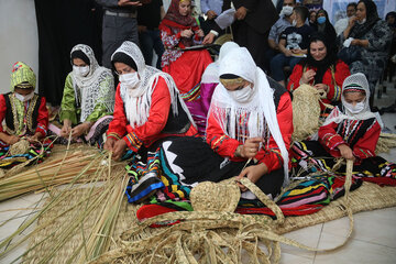 افتتاح خانه حصیر ایران در روستای فشتکه خمام‎