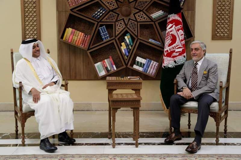 هیأت قطری با رییس شورای عالی مصالحه افغانستان دیدار کرد