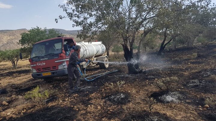 آتش‌سوزی در سه منطقه شهرستان پاسارگاد مهار شد