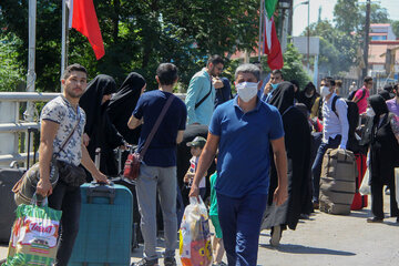 بازگشت اتباع جمهوری آذربایجان از مرز آستارا