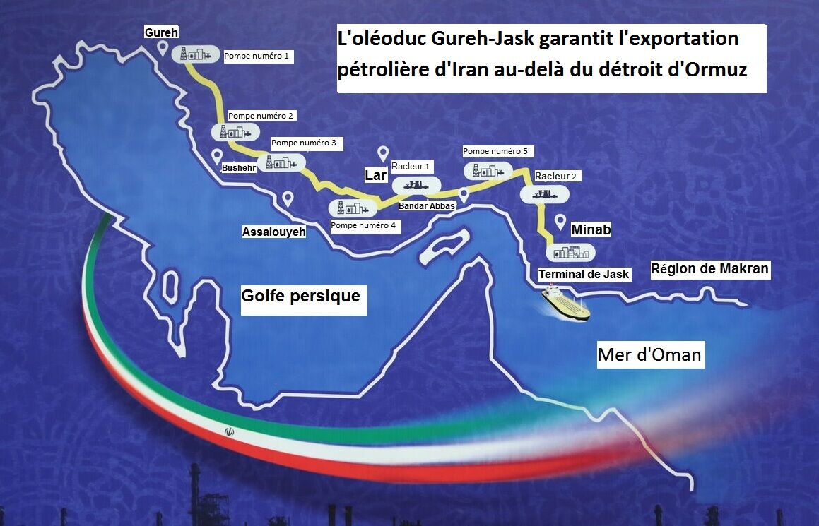 L'oléoduc Gureh-Jask garantit l'exportation pétrolière d'Iran au-delà du détroit d'Ormuz  