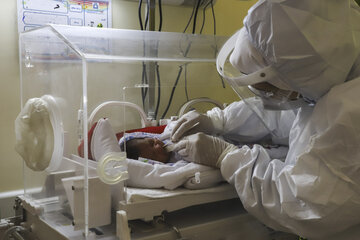 بخش کودکان مبتلا به کرونا بیمارستان ابوذر اهواز