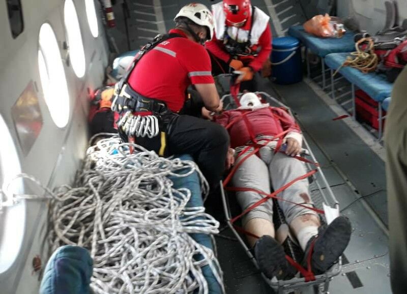 بالگرد هلال احمر کوهنورد ۵۰ ساله شمیرانی را از ارتفاعات نجات داد
