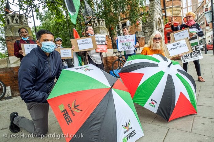 برگزاری تظاهرات سراسری علیه طرح کرانه باختری در انگلیس