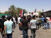 درگیری نیروهای امنیتی در بغداد با معترضان