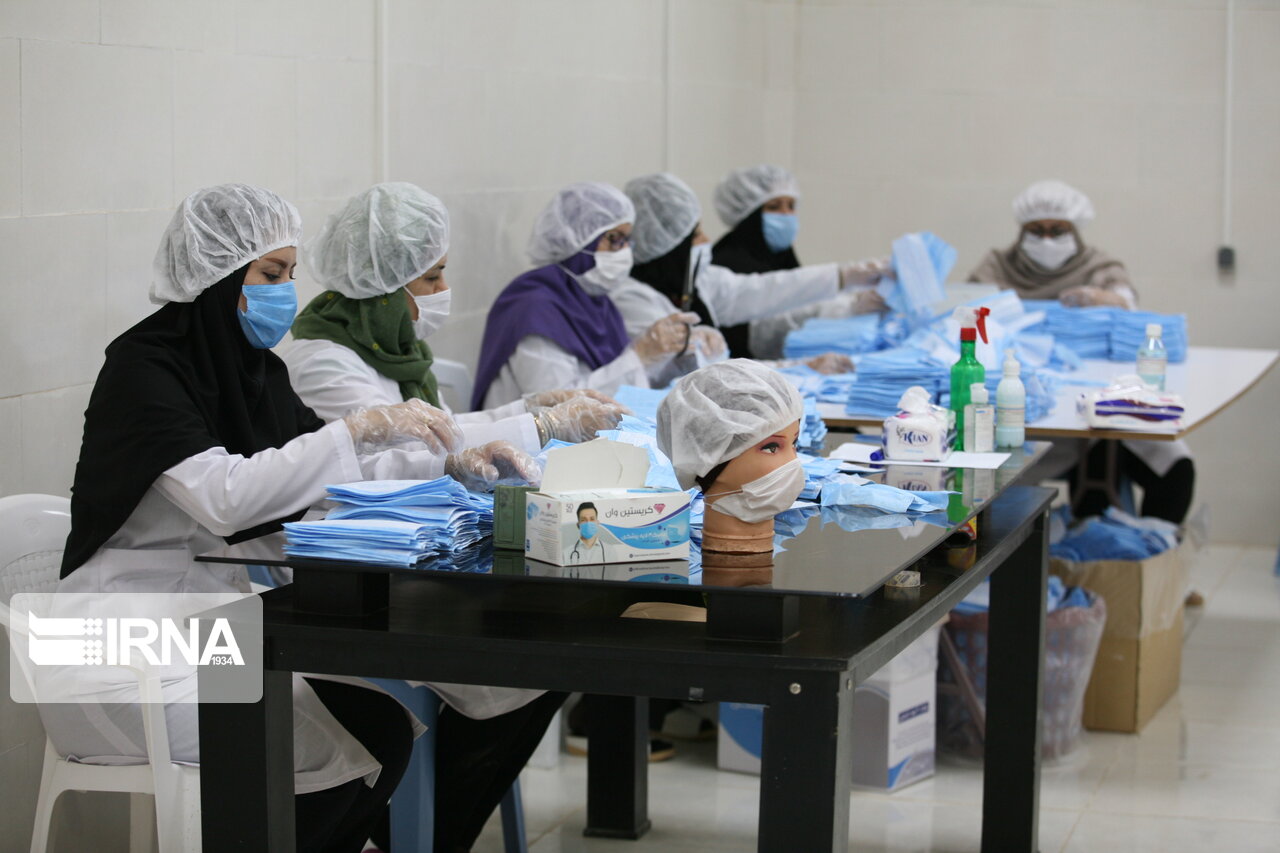روزانه بیش از ۳ میلیون ماسک در استان تهران تولید می‌شود