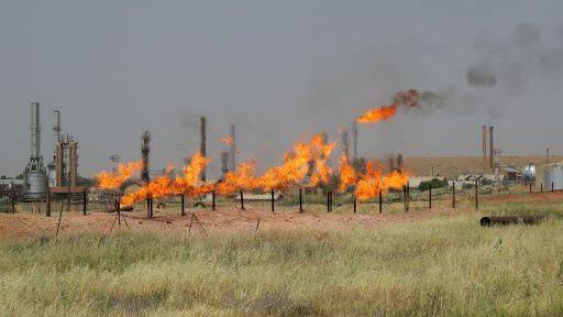آتش سوزی در میدان نفتی کرکوک آتش سوزی در میدان نفتی کرکوک