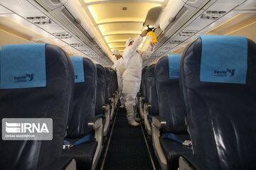 Iran Air fleet disinfection of Coronavirus