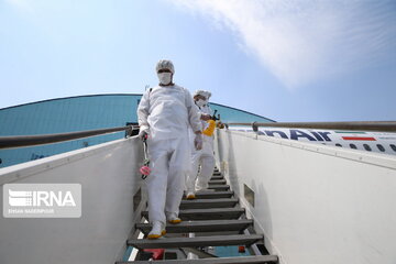 Iran Air fleet disinfection of Coronavirus