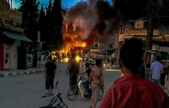 چند انفجار شهر  رقه در سوریه را لرزاند