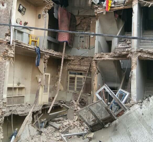 ریزش مرگبار خانه قدیمی در جنوب تهران