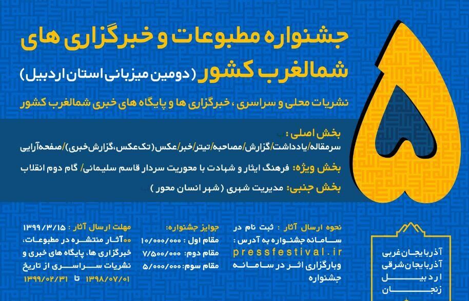 834 اثر به جشنواره مطبوعات شمالغرب کشور ارسال شد