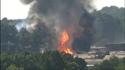 یک کارخانه شیمیایی در شهر آتلانتای آمریکا آتش گرفت