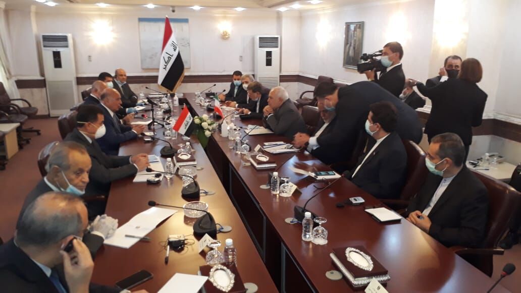 مذاکرات ظریف و همتای عراقی در بغداد آغاز شد