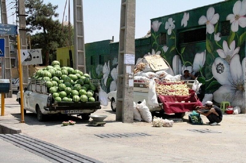 خودروهای میوه‌فروش‌ در سمیرم، هر روز جریمه می‌شوند