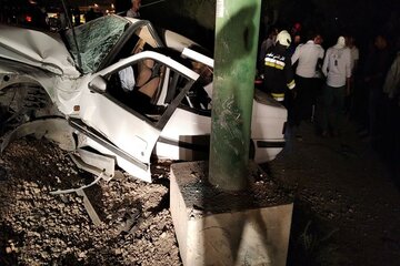 تصادف ۲ خودروی سواری در الیگودرز یک کشته و ۶ زخمی برجا گذاشت