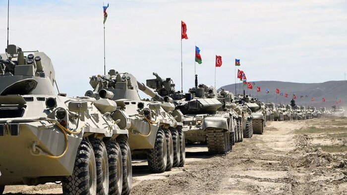 تمرین نظامی مشترک جمهوری آذربایجان و ترکیه آغاز شد