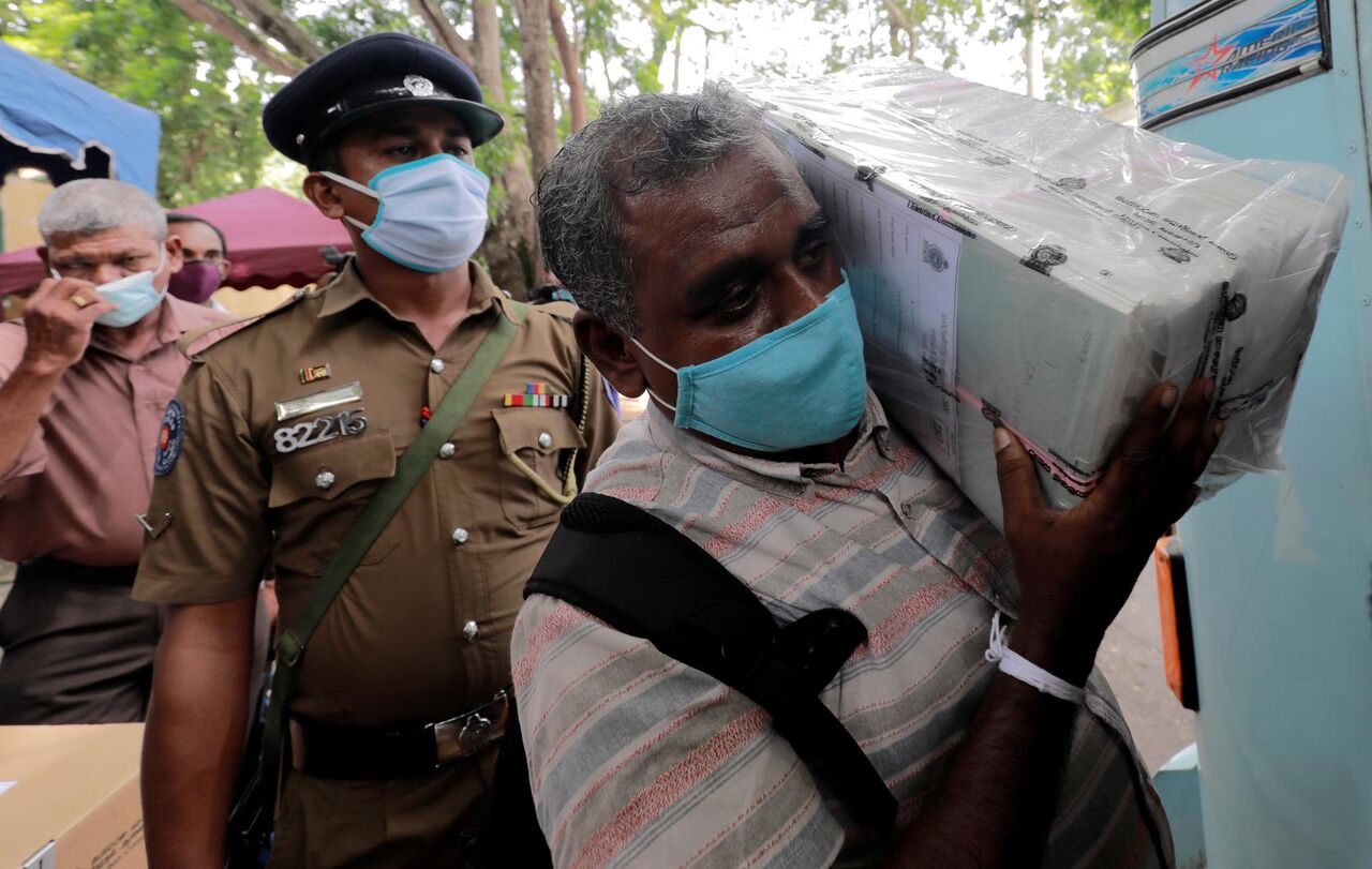  انتخابات سراسری سریلانکا در میان شیوع ویروس کرونا برگزار شد 