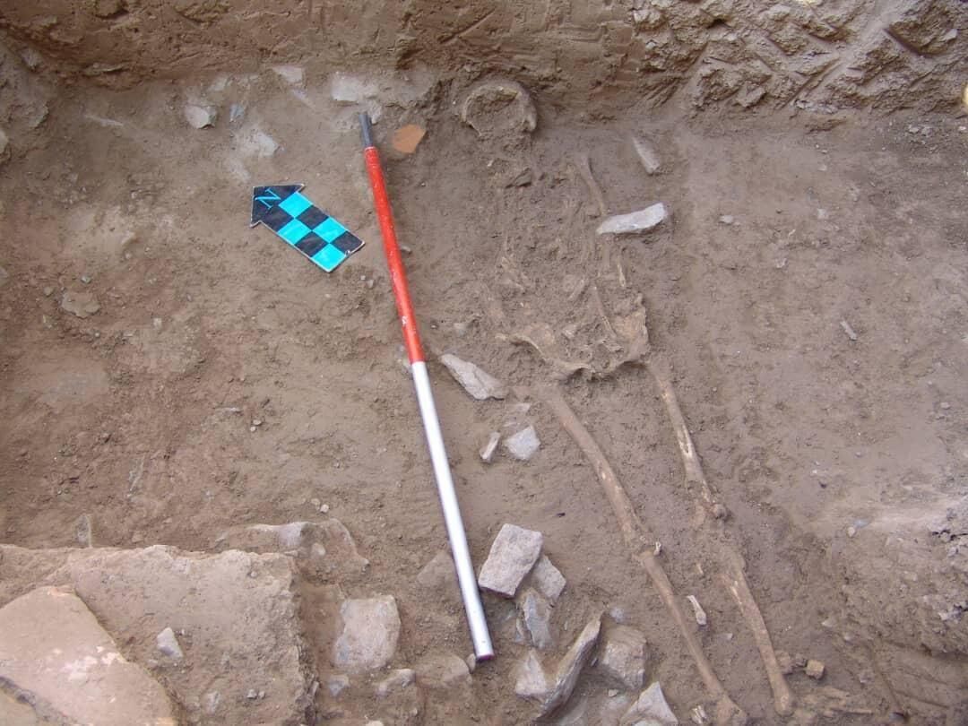 Second skeleton of a Parthian lady unearthed in Ashraf Hill, central Iran