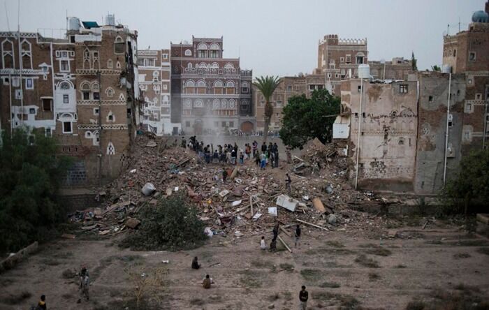 زخم جنگ سعودی بر شهر تاریخی صنعا