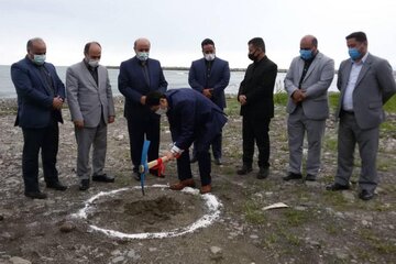 کلنگ ساخت نخستین اسکله تفریحی مازندران زده شد