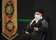 Leader participates in Imam Hussein (AS) mourning ritual