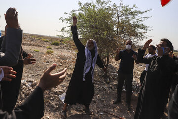 عزاداری روز ابوالفضل (ع) در روستای ابوالفضل اهواز