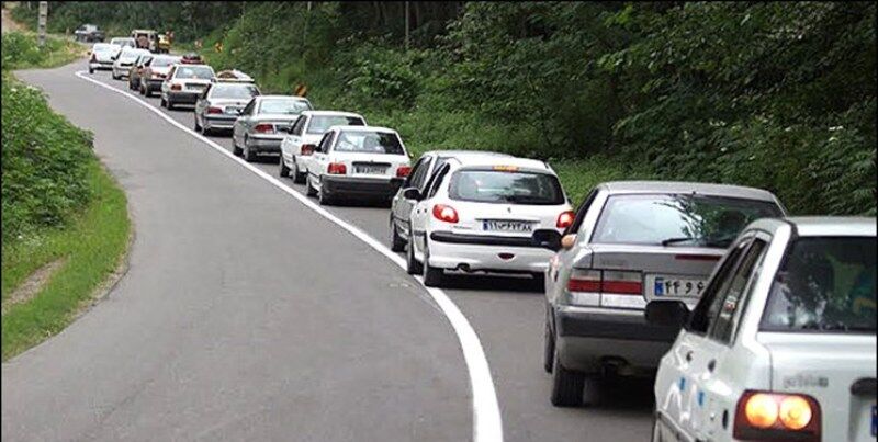 اجرای محدودیت ترافیکی در جاده کرج - چالوس