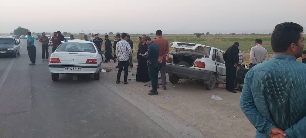 تصادف در گتوند 2 کشته و 2 مصدوم برجا گذاشت