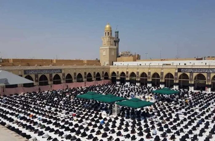 نماز جمعه پس از ۴ ماه در مسجد کوفه برگزار شد
