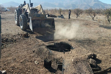 ۴۸ حلقه چاه آب غیرمجاز در تربت‌حیدریه بسته شد