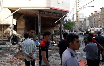 انفجار مغازه باتری سازی در نسیم شهر