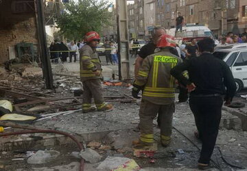 انفجار مغازه باتری سازی در نسیم شهر