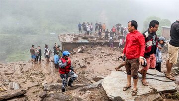 ۳۳ کشته و مفقود بر اثر رانش زمین در نپال 