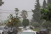 نخستین باران پاییزی شهروندان مهابادی را غافلگیر کرد