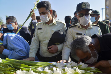 استقبال از پیکر مطهر دو شهید دفاع مقدس در شیراز