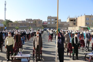 مراسم زنگ ايثار و مقاومت و همايش نكوداشت پيشكسوتان جهاد وشهادت در بوكان برگزار شد